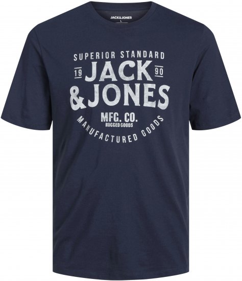 Jack & Jones JJJEANS T-Shirt Navy - Magliette - Magliette Uomo Taglie Forti