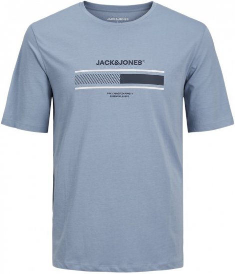 Jack & Jones SOUTH T-Shirt Light Blue - Magliette - Magliette Uomo Taglie Forti