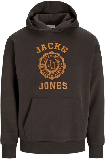 Jack & Jones VICTO Hoodie Brown - Felpe & felpe con cappuccio - Felpe & Felpe con Cappuccio Uomo Taglie Forti