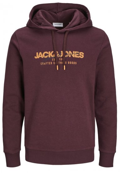 Jack & Jones JJALVIS Hoodie Vineyard Wine - Felpe & felpe con cappuccio - Felpe & Felpe con Cappuccio Uomo Taglie Forti