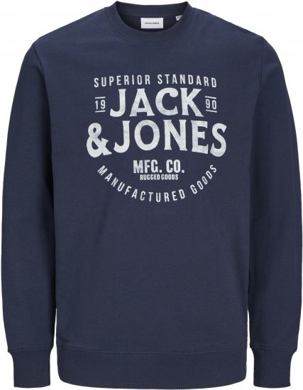 Jack & Jones JJJEANS Sweatshirt Navy Blazer - Felpe & felpe con cappuccio - Felpe & Felpe con Cappuccio Uomo Taglie Forti