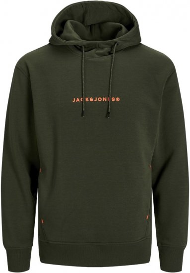 Jack & Jones TREE Hoodie Kombu Green - Felpe & felpe con cappuccio - Felpe & Felpe con Cappuccio Uomo Taglie Forti