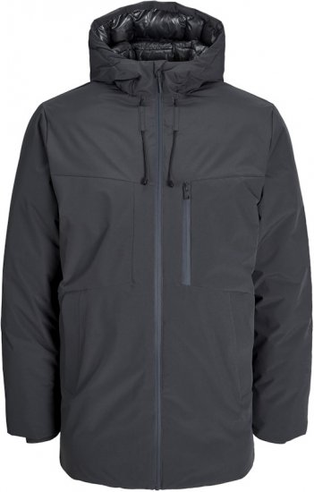 Jack & Jones PAYNE Windproof Parka Dark Grey - Giubbotti - Giubbotti Uomo Taglie Forti