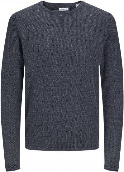 Jack & Jones JJDEAN Knitted Sweater Navy Blazer - Felpe & felpe con cappuccio - Felpe & Felpe con Cappuccio Uomo Taglie Forti