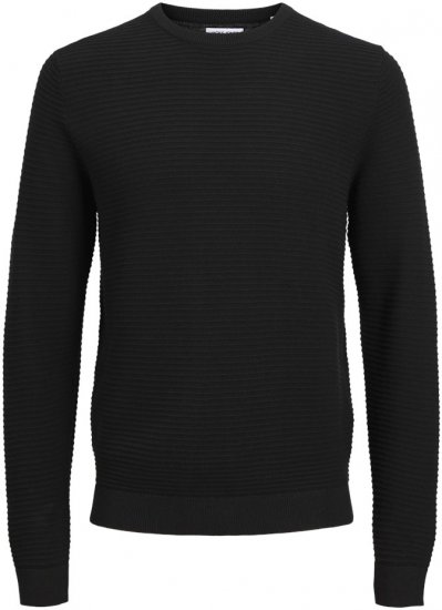 Jack & Jones OTTO Knitted Sweater Black - Felpe & felpe con cappuccio - Felpe & Felpe con Cappuccio Uomo Taglie Forti