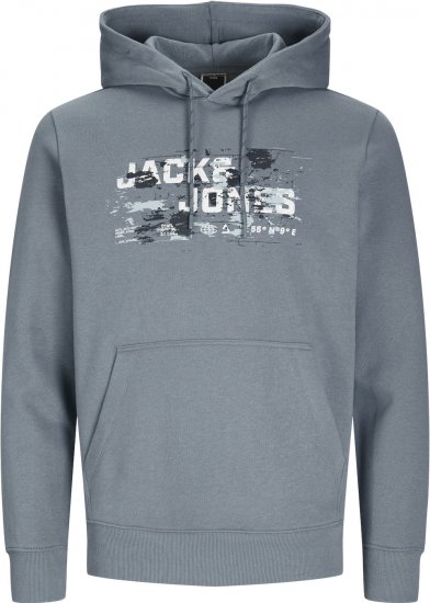 Jack & Jones JCOOUTDOOR Hoodie Flint Blue - Felpe & felpe con cappuccio - Felpe & Felpe con Cappuccio Uomo Taglie Forti