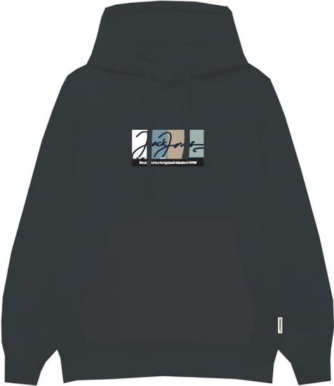 Jack & Jones PORTLAND Hoodie Grey - Felpe & felpe con cappuccio - Felpe & Felpe con Cappuccio Uomo Taglie Forti