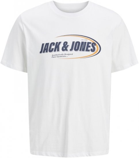 Jack & Jones Ray T-Shirt White - Magliette - Magliette Uomo Taglie Forti