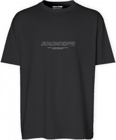 Jack & Jones JORBRONX T-Shirt Black - Magliette - Magliette Uomo Taglie Forti