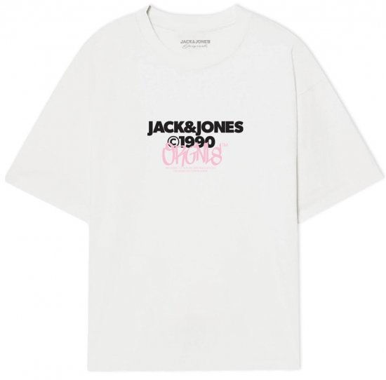 Jack & Jones JORBUSHWICK T-Shirt Bright White - Magliette - Magliette Uomo Taglie Forti