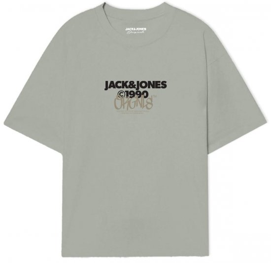 Jack & Jones JORBUSHWICK T-Shirt Mineral Gray - Magliette - Magliette Uomo Taglie Forti