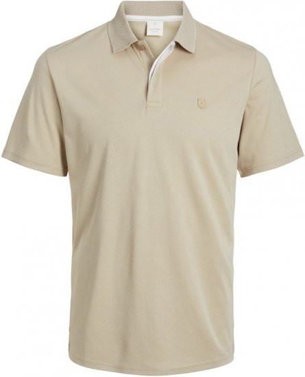 Jack & Jones Rodney Polo Shirt Fields Of Rye - Polo - Polo Uomo Taglie Forti