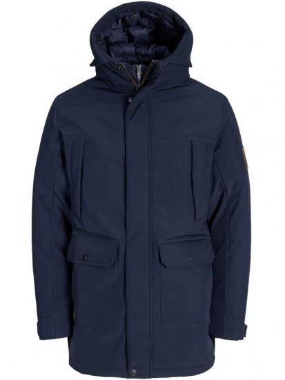 Jack & Jones Finn Softshell Parka Sky Captain - Giubbotti - Giubbotti Uomo Taglie Forti