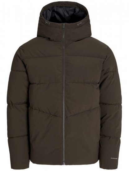 Jack & Jones Global Puffer Jacket Brown - Giubbotti - Giubbotti Uomo Taglie Forti