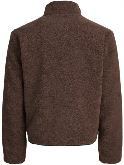 Jack & Jones Norrebro Teddy Jacket Deep Mahogany - Giubbotti - Giubbotti Uomo Taglie Forti