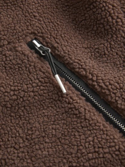 Jack & Jones Norrebro Teddy Jacket Deep Mahogany - Giubbotti - Giubbotti Uomo Taglie Forti