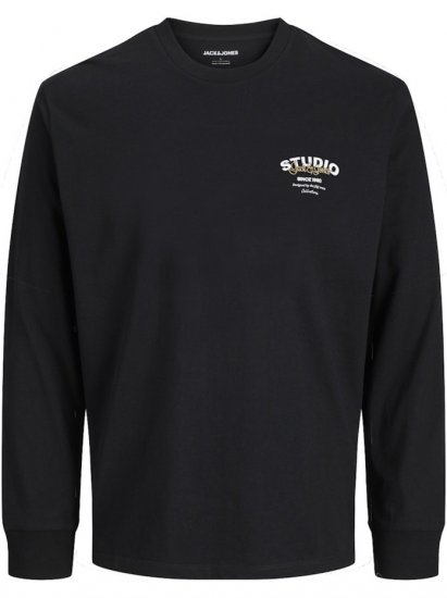 Jack & Jones Yuki Crew Neck Sweatshirt Black - Felpe & felpe con cappuccio - Felpe & Felpe con Cappuccio Uomo Taglie Forti
