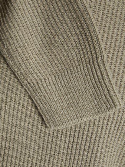 Jack & Jones Pannel Knit Half Zip Pullover Crockery - Felpe & felpe con cappuccio - Felpe & Felpe con Cappuccio Uomo Taglie Forti