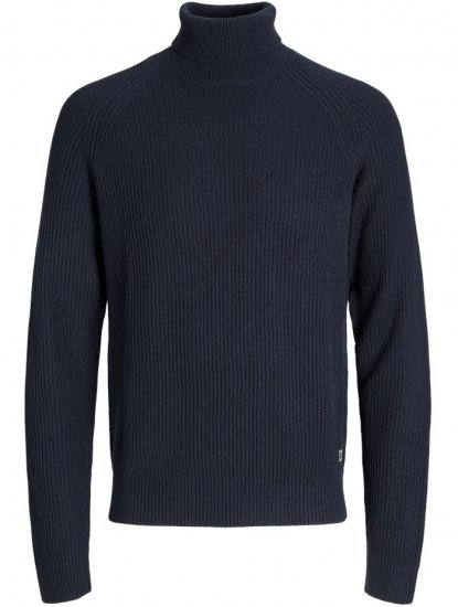 Jack & Jones Pannel Roll Neck Knit Pullover Sky Captain - Felpe & felpe con cappuccio - Felpe & Felpe con Cappuccio Uomo Taglie Forti