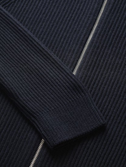 Jack & Jones Pannel Zip Knit Cardigan Sky Captain - Felpe & felpe con cappuccio - Felpe & Felpe con Cappuccio Uomo Taglie Forti