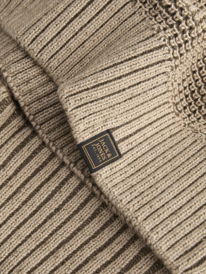 Jack & Jones Ethan High Neck Knit Pullover Crockery - Felpe & felpe con cappuccio - Felpe & Felpe con Cappuccio Uomo Taglie Forti