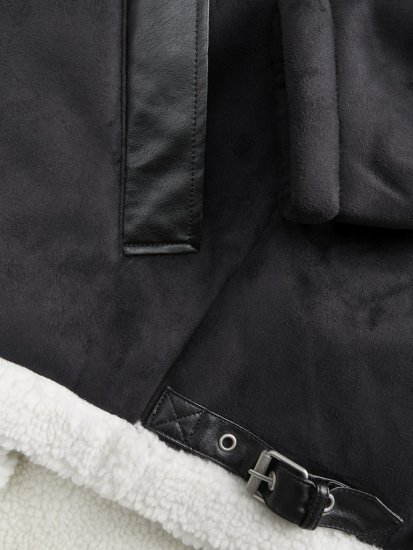 Jack & Jones Cole Aviator Jacket Black - Giubbotti - Giubbotti Uomo Taglie Forti