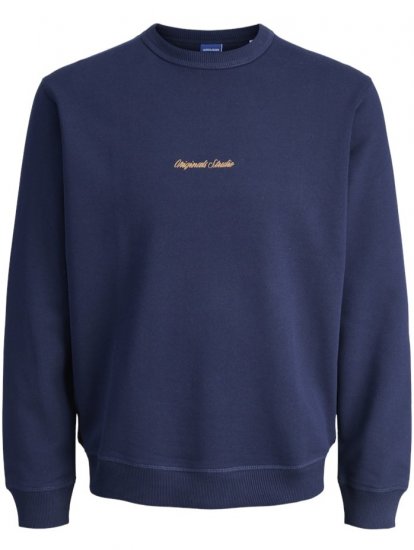 Jack & jones Norrebro Crew Neck Sweatshirt Ocean Cavern - Felpe & felpe con cappuccio - Felpe & Felpe con Cappuccio Uomo Taglie Forti