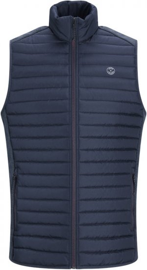 Jack & Jones MULTI BODYWARMER With COLLAR Navy Blazer - Giubbotti - Giubbotti Uomo Taglie Forti