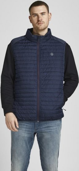 Jack & Jones MULTI BODYWARMER With COLLAR Navy Blazer - Giubbotti - Giubbotti Uomo Taglie Forti