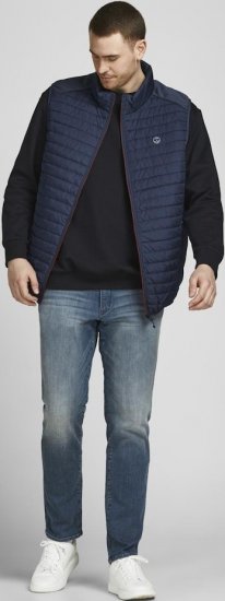 Jack & Jones MULTI BODYWARMER With COLLAR Navy Blazer - Giubbotti - Giubbotti Uomo Taglie Forti