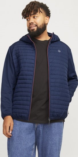 Jack & Jones MULTI QUILTED SET-IN Sleeves Jacket Navy Blazer - Giubbotti - Giubbotti Uomo Taglie Forti