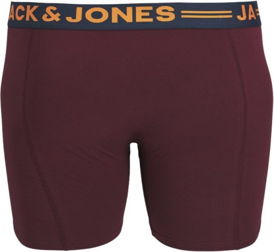Jack & Jones LICHFIELD Trunks 3-Pack Burgundy - Intimo & costumi da bagno - Intimo Taglie Forti Uomo