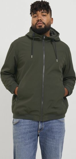 Jack & Jones BASIC Water-Resistant Softshell Jacket Green - Giubbotti - Giubbotti Uomo Taglie Forti