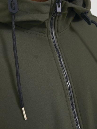 Jack & Jones BASIC Water-Resistant Softshell Jacket Green - Giubbotti - Giubbotti Uomo Taglie Forti