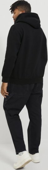 Jack & Jones ESTERBRO Hoodie Black - Felpe & felpe con cappuccio - Felpe & Felpe con Cappuccio Uomo Taglie Forti