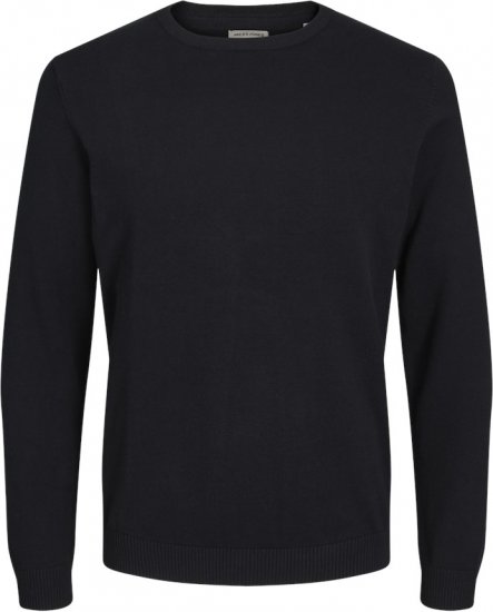 Jack & Jones BASIC Knitted Sweater Black - Felpe & felpe con cappuccio - Felpe & Felpe con Cappuccio Uomo Taglie Forti