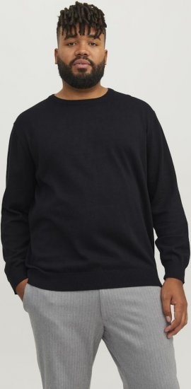 Jack & Jones BASIC Knitted Sweater Black - Felpe & felpe con cappuccio - Felpe & Felpe con Cappuccio Uomo Taglie Forti