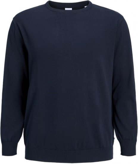 Jack & Jones BASIC Knitted Sweater Navy Blazer - Felpe & felpe con cappuccio - Felpe & Felpe con Cappuccio Uomo Taglie Forti