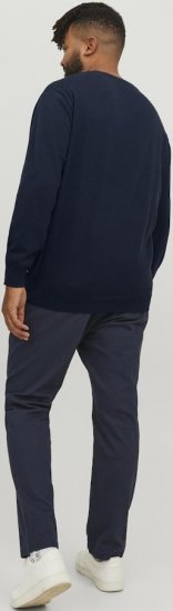 Jack & Jones BASIC Knitted Sweater Navy Blazer - Felpe & felpe con cappuccio - Felpe & Felpe con Cappuccio Uomo Taglie Forti