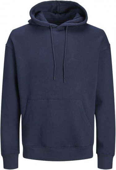 Jack & Jones BRADLEY Hoodie Navy Blazer - Felpe & felpe con cappuccio - Felpe & Felpe con Cappuccio Uomo Taglie Forti