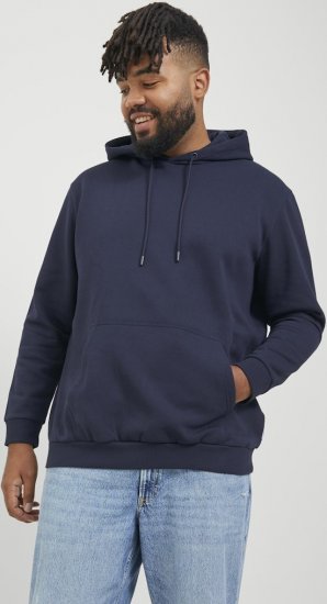 Jack & Jones BRADLEY Hoodie Navy Blazer - Felpe & felpe con cappuccio - Felpe & Felpe con Cappuccio Uomo Taglie Forti