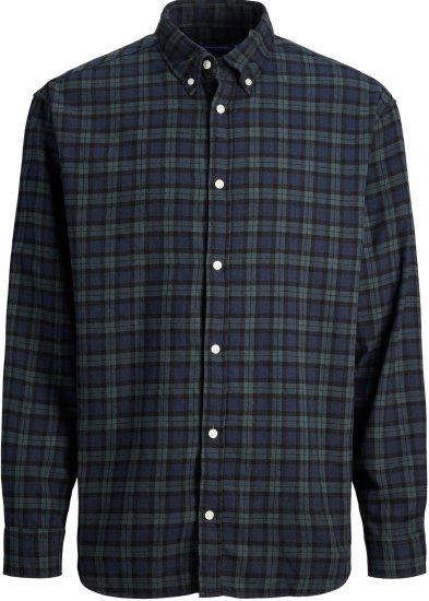 Jack & Jones JORCOZY FLANNEL CHECK SHIRT LS navy - Camicie - Camicie Taglie Forti Uomo