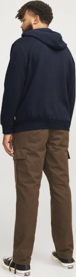 Jack & Jones CORP LOGO PLAY 5 Print Hoodie Navy Blazer - Felpe & felpe con cappuccio - Felpe & Felpe con Cappuccio Uomo Taglie Forti