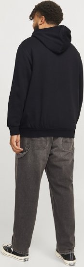 Jack & Jones CORP LOGO PLAY 5 Print Hoodie Black - Felpe & felpe con cappuccio - Felpe & Felpe con Cappuccio Uomo Taglie Forti