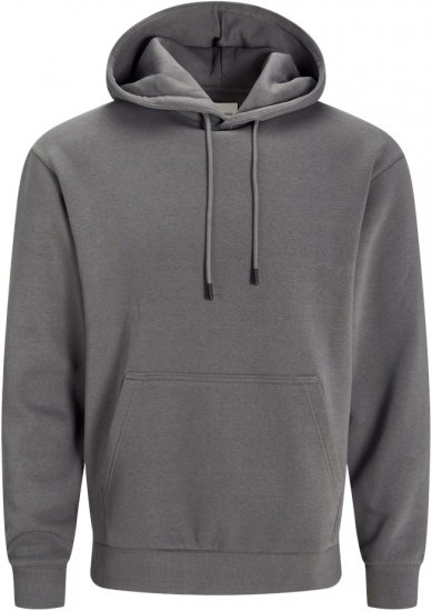 Jack & Jones BRADLEY Hoodie Grey - Felpe & felpe con cappuccio - Felpe & Felpe con Cappuccio Uomo Taglie Forti