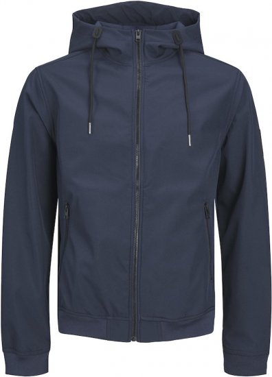 Jack & Jones BASIC Water-Resistant Softshell Jacket Navy Blazer - Giubbotti - Giubbotti Uomo Taglie Forti