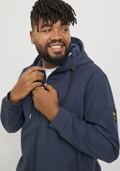 Jack & Jones BASIC Water-Resistant Softshell Jacket Navy Blazer - Giubbotti - Giubbotti Uomo Taglie Forti