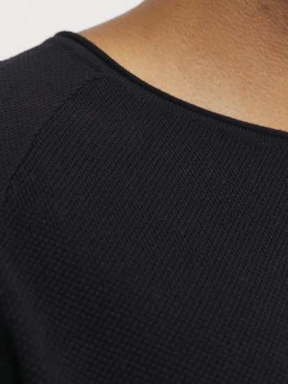 Jack & Jones HILL Knitted Sweater Black - Felpe & felpe con cappuccio - Felpe & Felpe con Cappuccio Uomo Taglie Forti