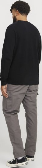 Jack & Jones HILL Knitted Sweater Black - Felpe & felpe con cappuccio - Felpe & Felpe con Cappuccio Uomo Taglie Forti