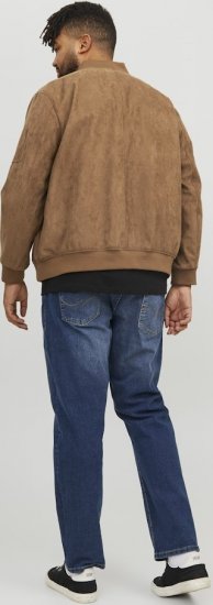 Jack & Jones ROCKY Faux Suede Bomber Jacket Brown - Giubbotti - Giubbotti Uomo Taglie Forti
